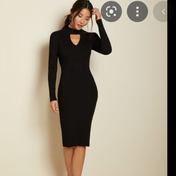 RW & CO Bodycon Ribbed sweater dress - Picture 1 of 2